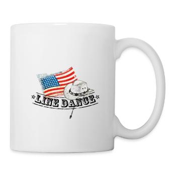 Danse de ligne - Mug blanc - blanc - Droite