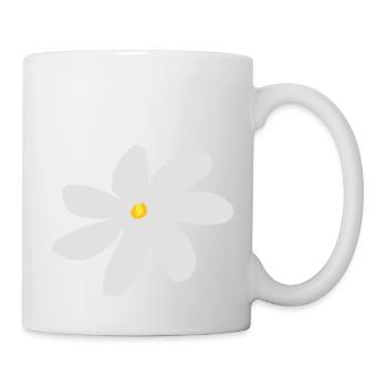 Tahitian Tiare-Blume Emblem - Tasse - Weiß - Rechts