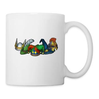 5 hats - Mug - white - Right