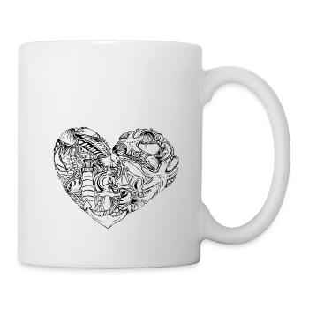 maritime heart - Mug - white - Right