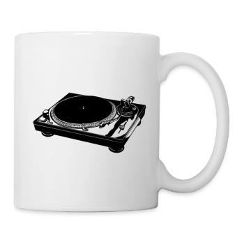 Plattenspieler - Tasse - Weiß - Rechts
