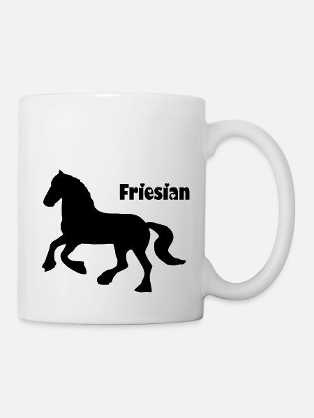 Friesian Horse / Friese - Tasse - Weiß