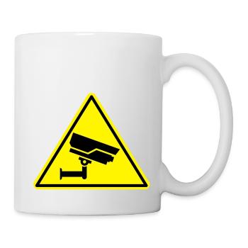 Überwachungskamera security camera - Tasse - Weiß - Rechts