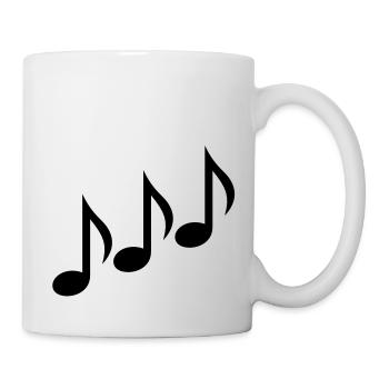 Noten - Tasse - Weiß - Rechts
