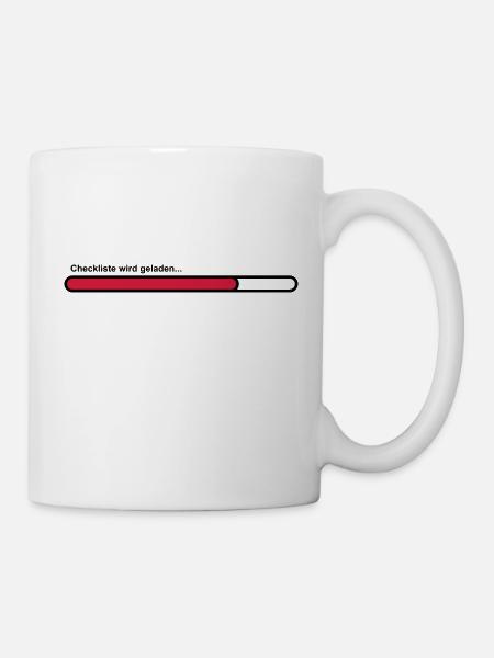 checkliste - Tasse - Weiß