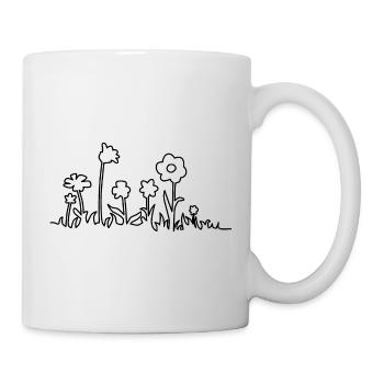 flower meadow - Mug - white - Right