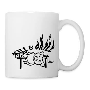 Kill And Grill Pig - Mug - white - Right