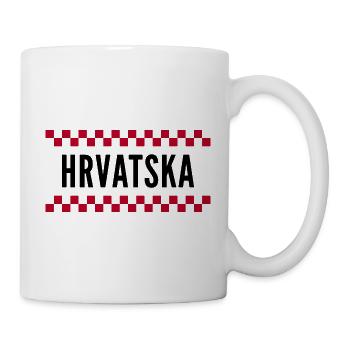 De la Croatie avec amour - Dames croates hrvatsk - Mug blanc - blanc - Droite