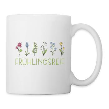 Frühlingsreif - Tasse - Weiß - Rechts