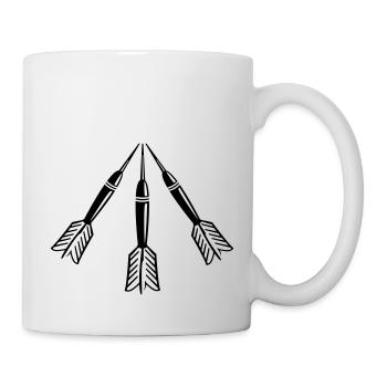 Darts - Tasse - Weiß - Rechts
