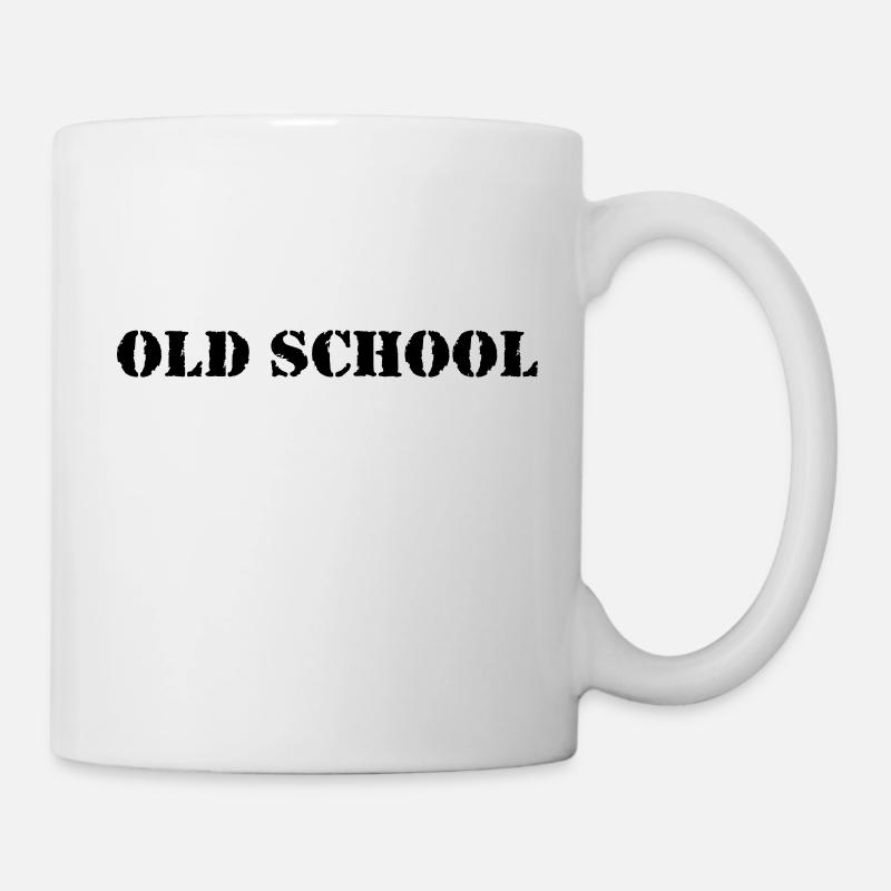 Old School - Tasse - Weiß
