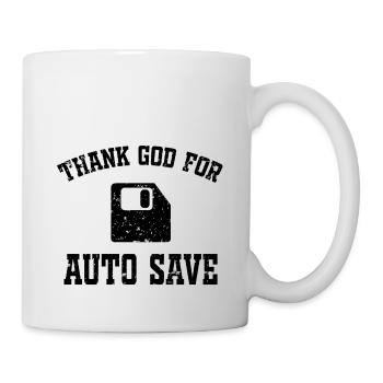 Thank god for car save - Mug - white - Right