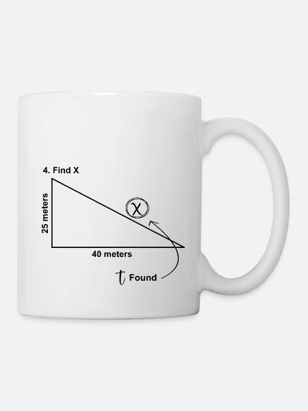 Mathématiques Fun Find X - Mug blanc - blanc