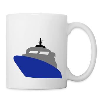 schiff - Tasse - Weiß - Rechts