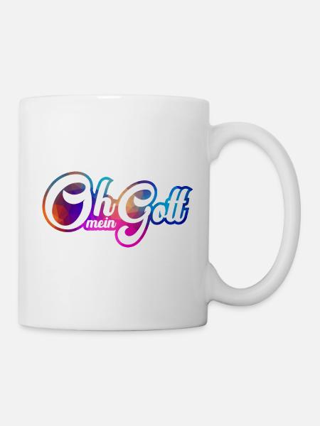 Oh mein Gott - Tasse - Weiß