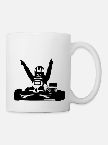 karting Kart racing - Mug blanc - blanc