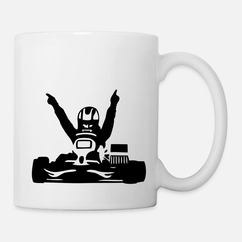 karting Kart racing - Mug blanc - blanc