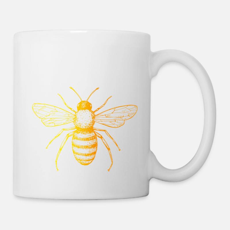 Biene - Tasse - Weiß