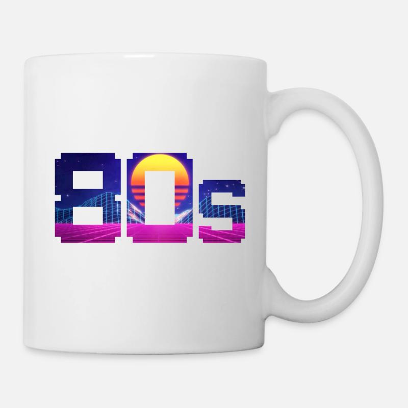 80s Vaporwave - Mug - white