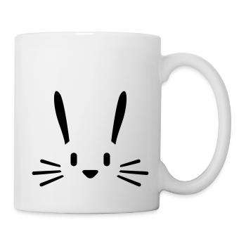 Bunny Face - Mug blanc - blanc - Droite