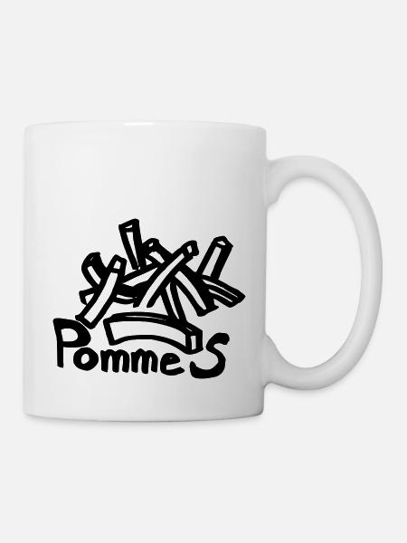 384 pommes - Tasse - Weiß
