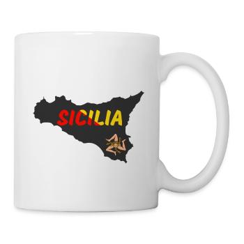 Sicilia Italia - Tasse - Weiß - Rechts