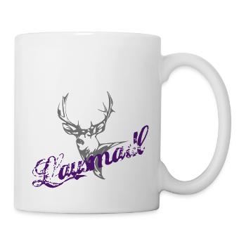 Lausmadl Trachten Shirt - Tasse - Weiß - Rechts