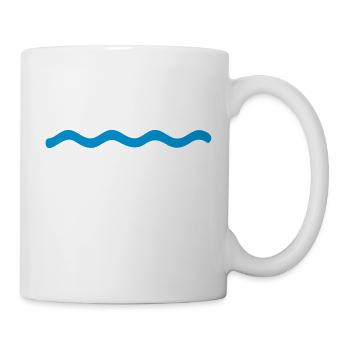 Wellen - Tasse - Weiß - Rechts
