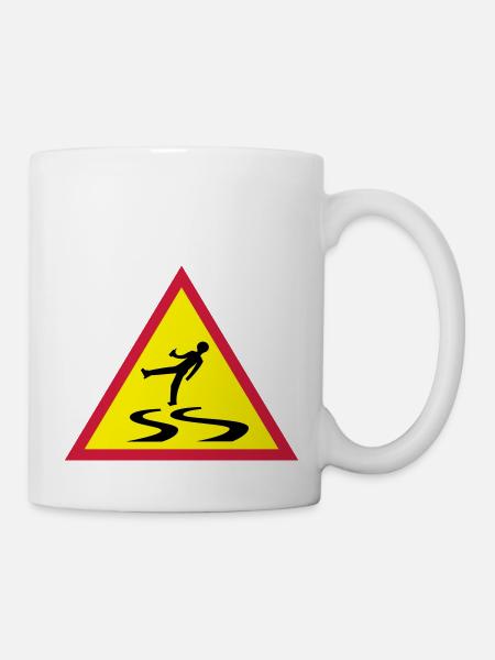 Warnung! Betrunkener Narr - Tasse - Weiß