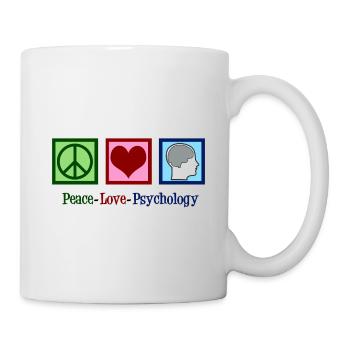 Peace Love Psychology - Mug - white - Right