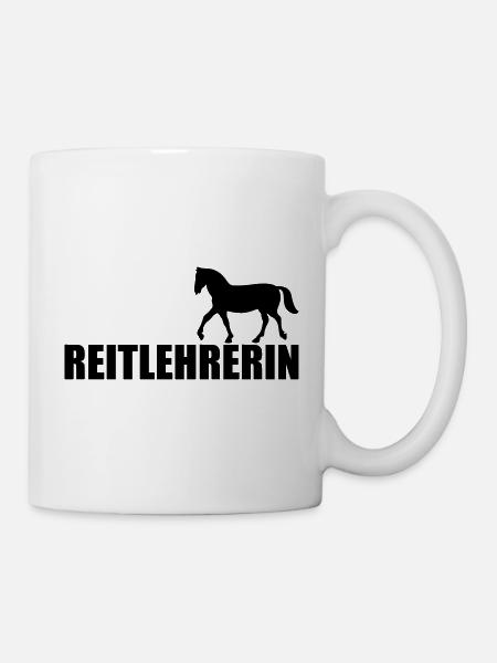 Reitlehrerin - Tasse - Weiß