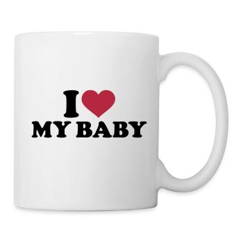 I love my Baby - Mug blanc - blanc - Droite
