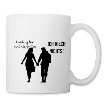 Grillen romantisch - Tasse - Weiß - Rechts