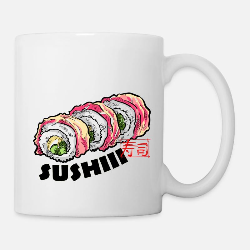 Sushi(ii) Rouleaux - Mug blanc - blanc