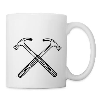 gekreuzte_haemmer_2 - Tasse - Weiß - Rechts