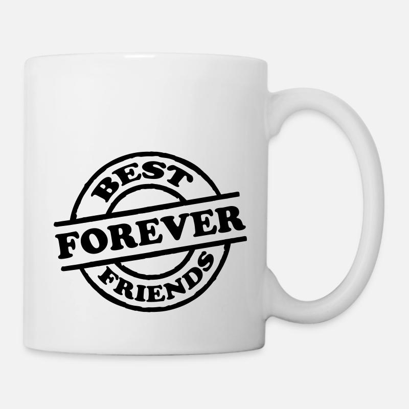 Meilleures amies pour toujours Stempel - Mug blanc - blanc