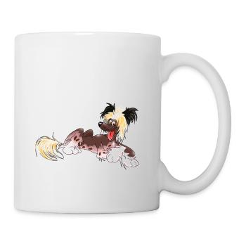 Chinesischer Schopfhund Happy - Tasse - Weiß - Rechts