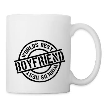 Stempel Worlds best Boyfriend - Mug - white - Right