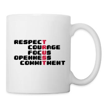 Scrum Values - Mug - white - Right
