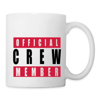 Cool Official Crew Member Team Logo - Tasse - Weiß - Rechts