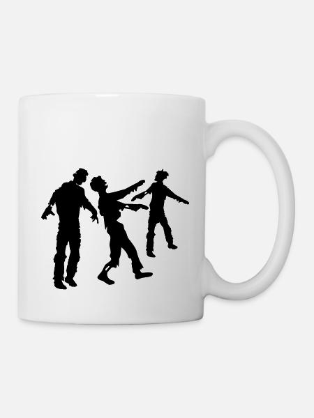 Viele Zombies Horde - Tasse - Weiß