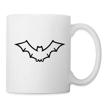 Fledermaus - Tasse - Weiß - Rechts