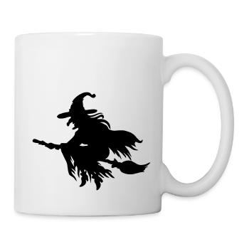 Hexe T-Shirt machs selber - Tasse - Weiß - Rechts