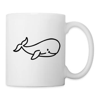 Wal - Tasse - Weiß - Rechts