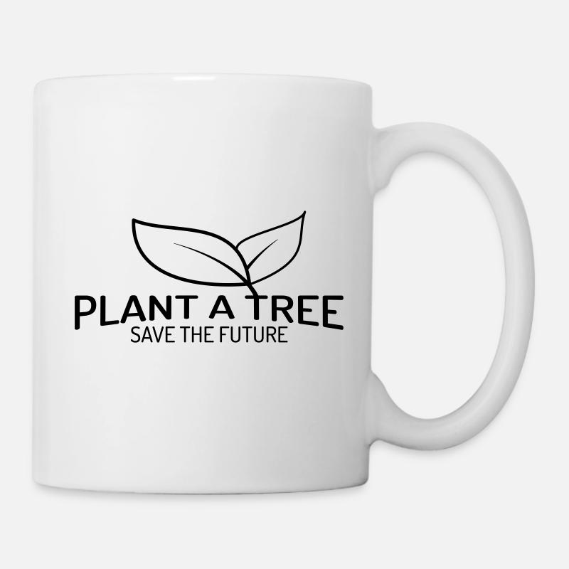 Planter un arbre - Sauvez l'avenir - Mug blanc - blanc