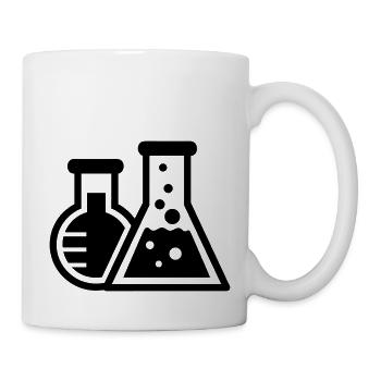 Tubes à essai (chimie) - Mug blanc - blanc - Droite