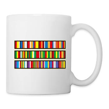 80 Orden Band Leiste - Tasse - Weiß - Rechts