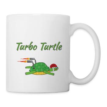 Tortue turbo - Mug blanc - blanc - Droite
