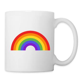 Regenbogen - Tasse - Weiß - Rechts