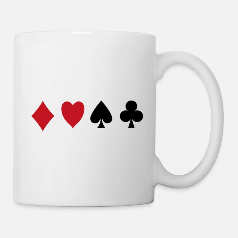 card game - Mug - white